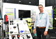 John Duijvestijn of Broere Irrigation with their Solem installation. The Solum installation is a crane control system without cabling.